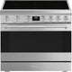 Smeg - 36" Stainless Steel Professional Induction Range - SPR36UIMX