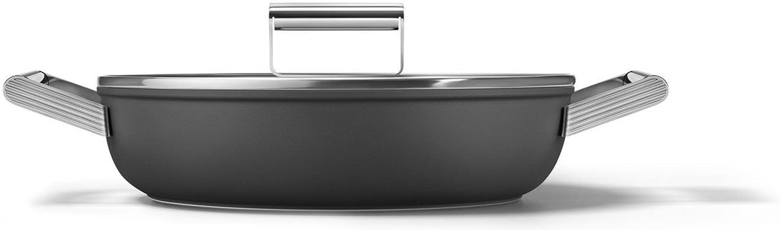 Smeg - 3.7 L 50's Style Non-Stick Braiser Black - CKFD2811BLM