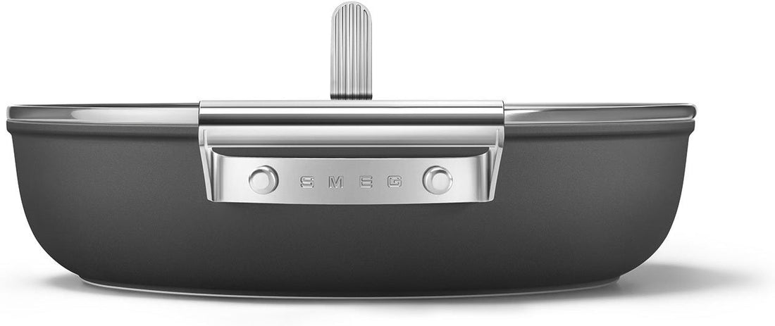 Smeg - 3.7 L 50's Style Non-Stick Braiser Black - CKFD2811BLM