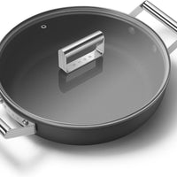 Smeg - 3.7 L 50's Style Non-Stick Braiser Black - CKFD2811BLM