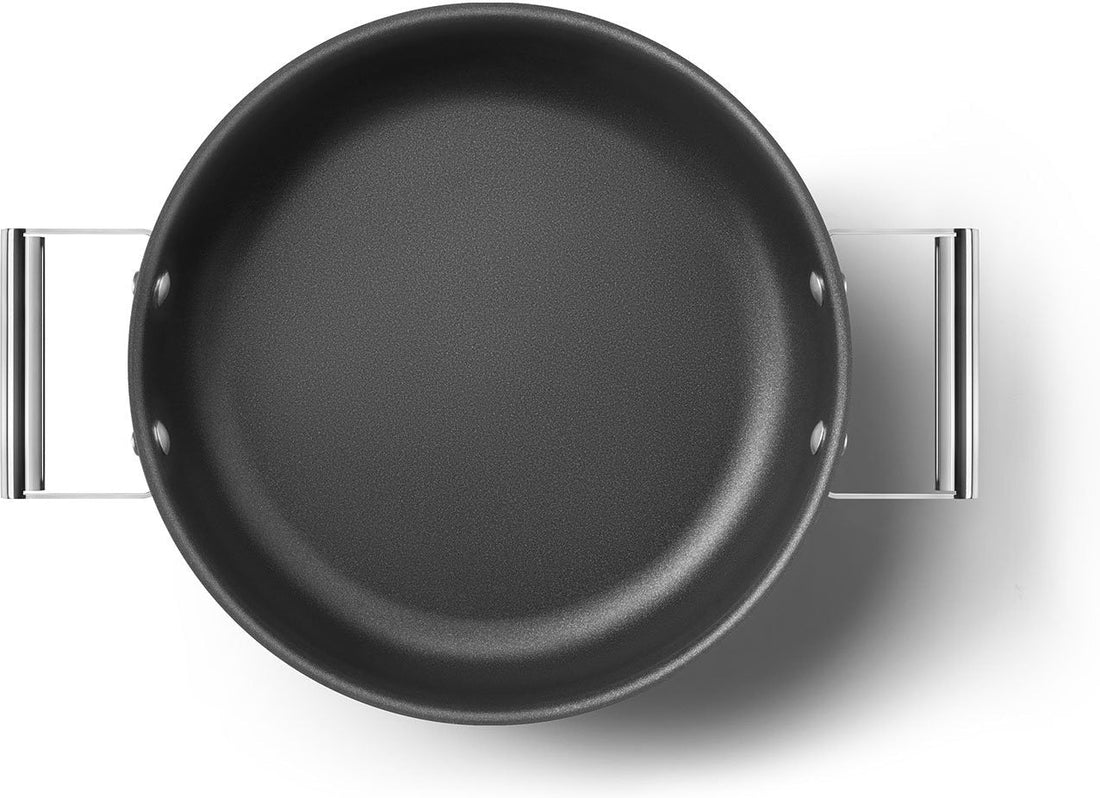 Smeg - 3.7 L 50's Style Non-Stick Braiser Black - CKFD2811BLM