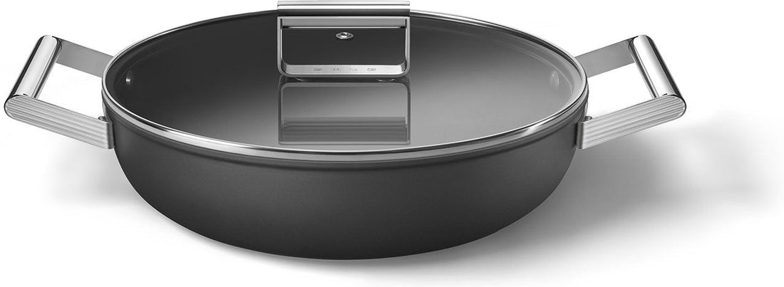 Smeg - 3.7 L 50's Style Non-Stick Braiser Black - CKFD2811BLM