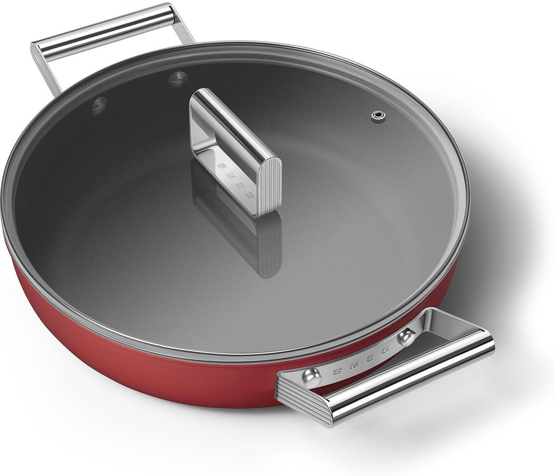 Smeg - 3.7 L 50's Style Non-Stick Braiser Red - CKFD2811RDM - DISCONTINUED