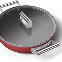 Smeg - 3.7 L 50's Style Non-Stick Braiser Red - CKFD2811RDM - DISCONTINUED