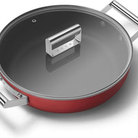 Smeg - 3.7 L 50's Style Non-Stick Braiser Red - CKFD2811RDM - DISCONTINUED