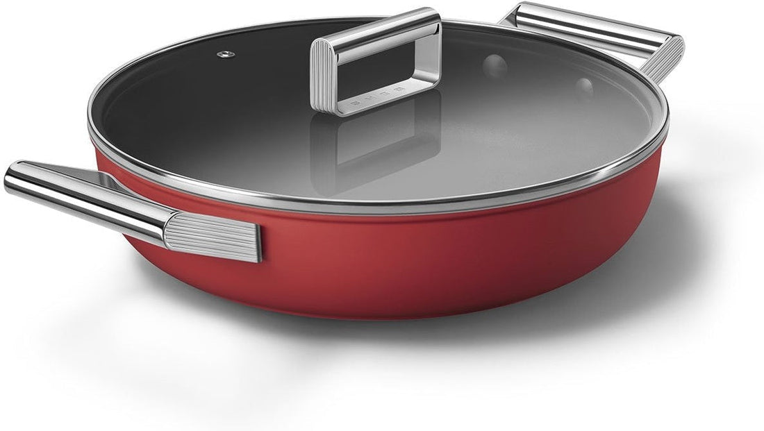 Smeg - 3.7 L 50's Style Non-Stick Braiser Red - CKFD2811RDM - DISCONTINUED