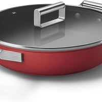 Smeg - 3.7 L 50's Style Non-Stick Braiser Red - CKFD2811RDM - DISCONTINUED