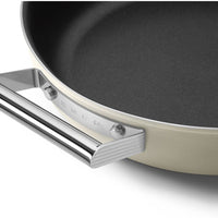 Smeg - 3.7 L 50's Style Non-Stick Brazier Cream - CKFD2811CRM