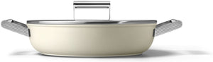 Smeg - 3.7 L 50's Style Non-Stick Brazier Cream - CKFD2811CRM