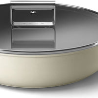 Smeg - 3.7 L 50's Style Non-Stick Brazier Cream - CKFD2811CRM