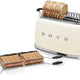 Smeg - 4 Slice 50's Style Toaster Cream - TSF02CRUS