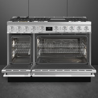 Smeg - 48" Dual Fuel Stainless Steel Professional Range - SPR48UGMX (Special Order Item)