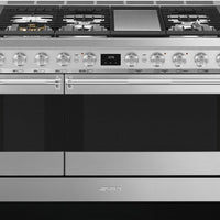 Smeg - 48" Dual Fuel Stainless Steel Professional Range - SPR48UGMX (Special Order Item)