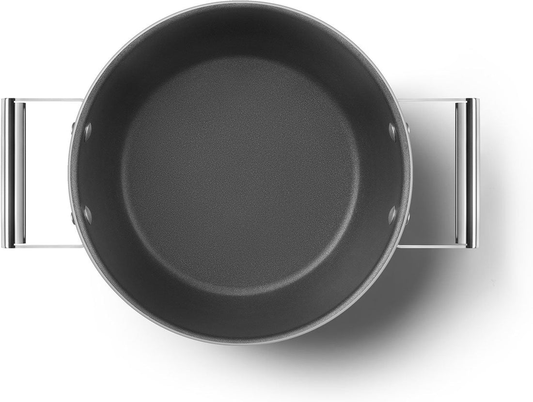 Smeg - 4.6 L 50's Style Non-Stick Casserole Black - CKFC2411BLM - DISCONTINUED
