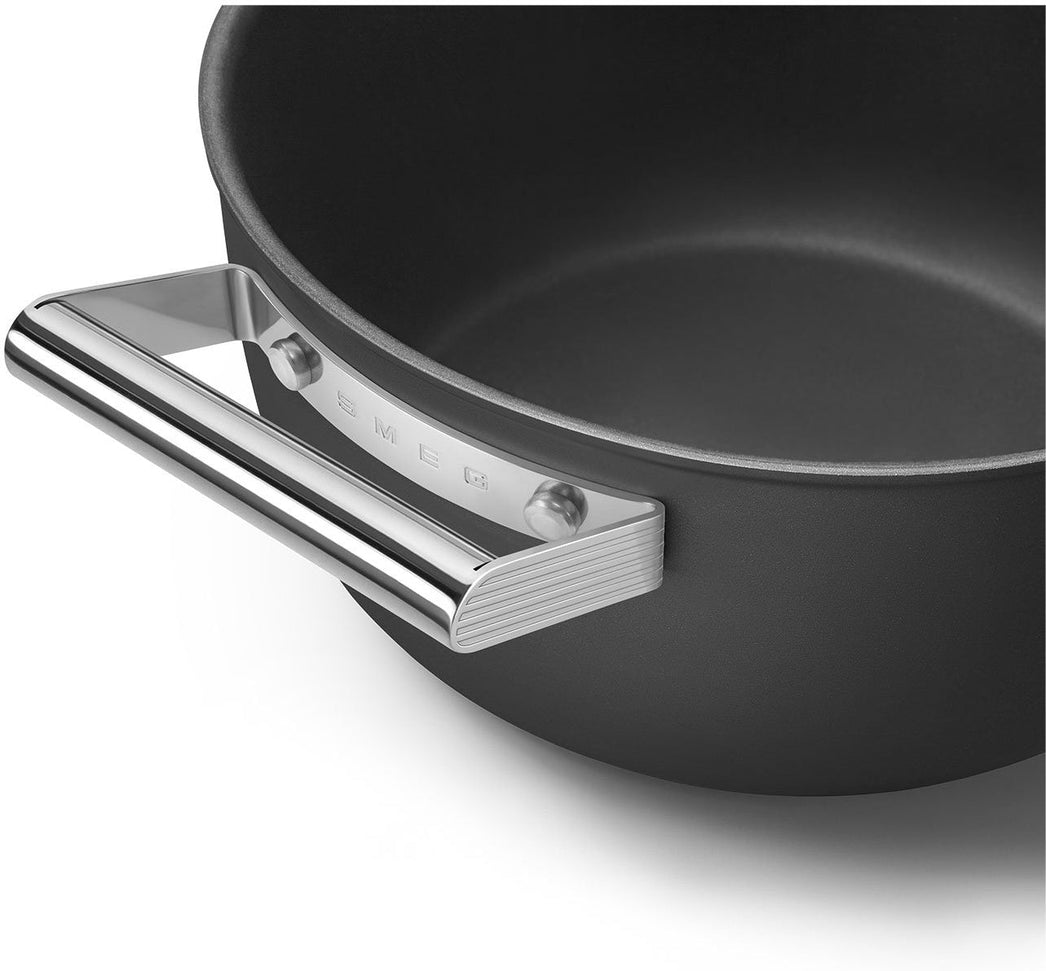 Smeg - 4.6 L 50's Style Non-Stick Casserole Black - CKFC2411BLM - DISCONTINUED