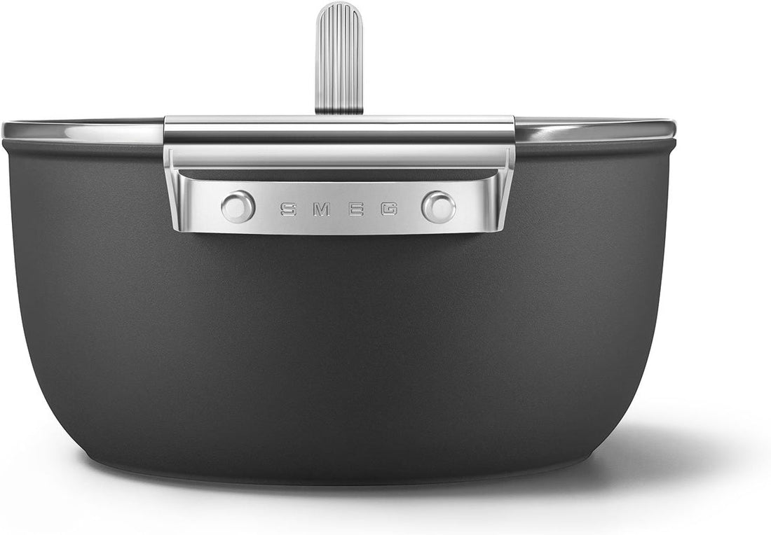Smeg - 4.6 L 50's Style Non-Stick Casserole Black - CKFC2411BLM - DISCONTINUED