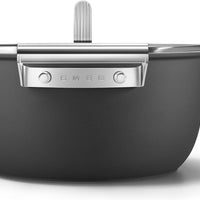 Smeg - 4.6 L 50's Style Non-Stick Casserole Black - CKFC2411BLM - DISCONTINUED