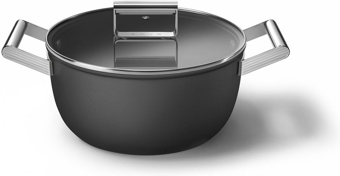 Smeg - 4.6 L 50's Style Non-Stick Casserole Black - CKFC2411BLM - DISCONTINUED