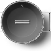 Smeg - 4.6 L 50's Style Non-Stick Casserole Cream - CKFC2411CRM