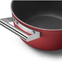 Smeg - 4.6 L 50's Style Non-Stick Casserole Red - CKFC2411RDM