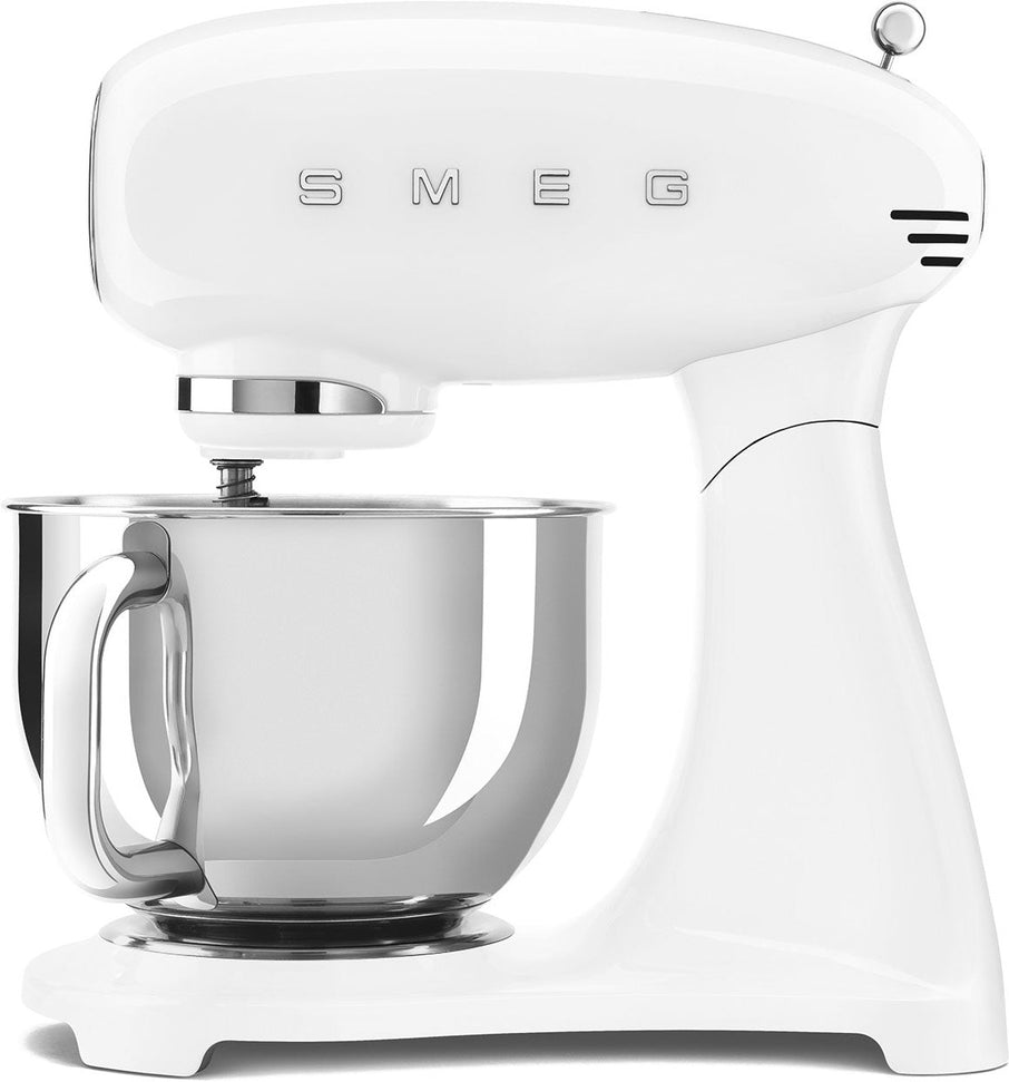 Smeg - 4.8L 50's Style Tilt-Head Stand Mixer White (5 QT) - SMF13WHUS