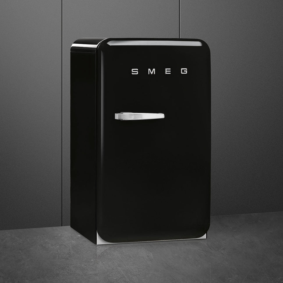 Smeg - 50's Retro Style Black Compact Refrigerator - FAB10URBL3 (Special Order Item)