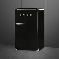 Smeg - 50's Retro Style Black Compact Refrigerator - FAB10URBL3 (Special Order Item)