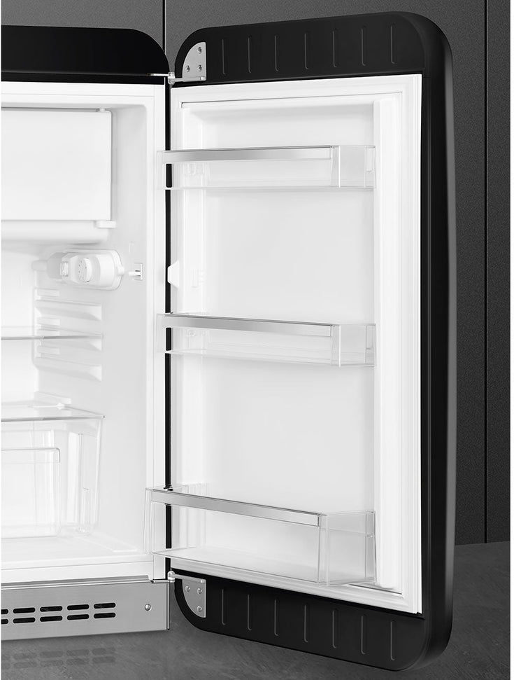 Smeg - 50's Retro Style Black Compact Refrigerator - FAB10URBL3 (Special Order Item)