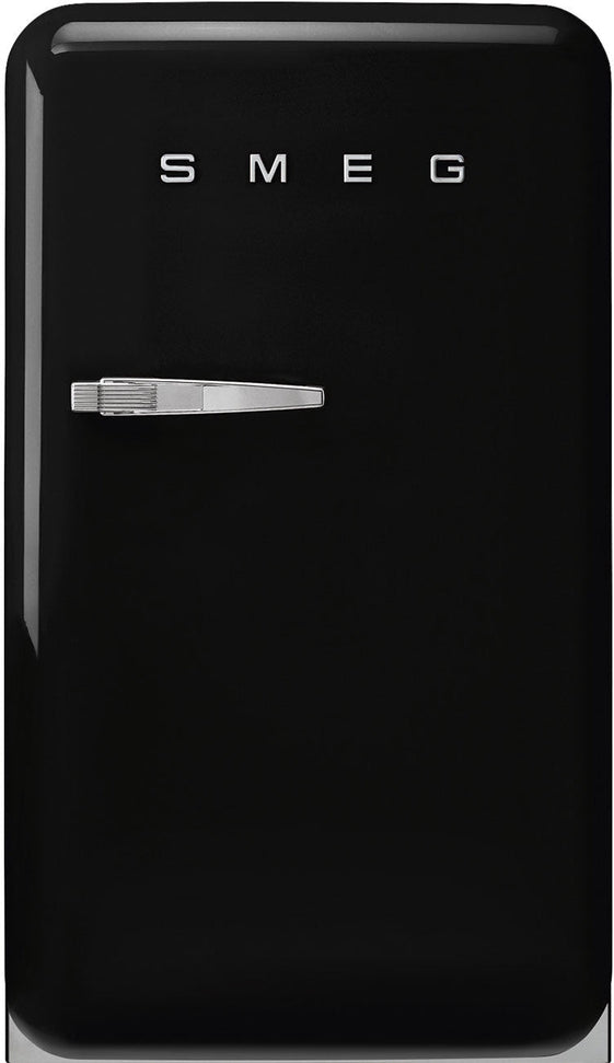 Smeg - 50's Retro Style Black Compact Refrigerator - FAB10URBL3 (Special Order Item)