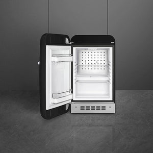 Smeg - 50's Retro Style Black Compact Refrigerator - FAB5ULBL3