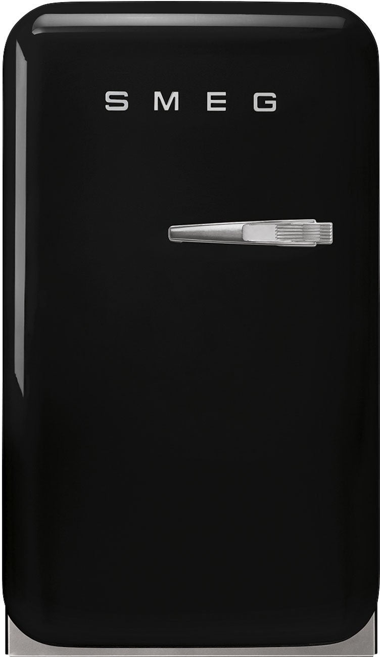Smeg - 50's Retro Style Black Compact Refrigerator - FAB5ULBL3