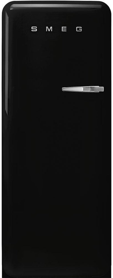 Smeg - 50's Retro Style Black Left Hinge Refrigerator - FAB28ULBL3 (Special Order Item)