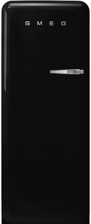Smeg - 50's Retro Style Black Left Hinge Refrigerator/Freezer - FAB28ULBL3