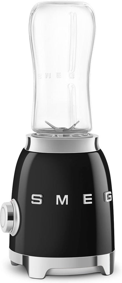 Smeg - 50's Retro Style Black Personal Blender - PBF01BLUS