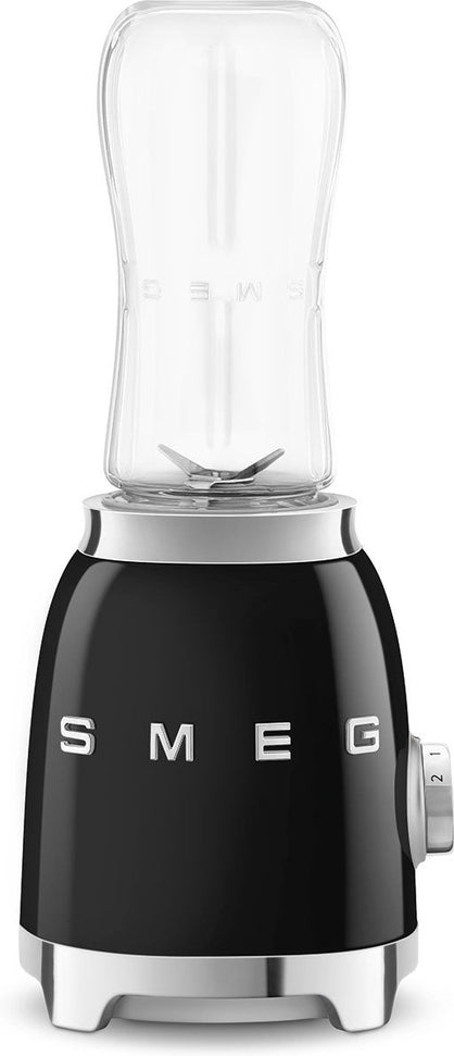 Smeg - 50's Retro Style Black Personal Blender - PBF01BLUS