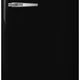 Smeg - 50's Retro Style Black Right Hinge Refrigerator/Freezer - FAB28URBL3