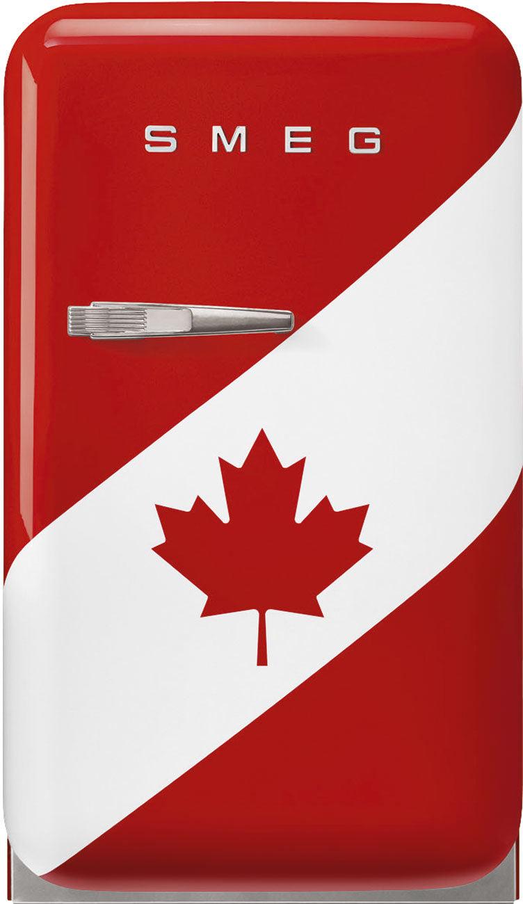 Smeg - 50's Retro Style Canadian Flag Compact Refrigerator - FAB5URDCA3