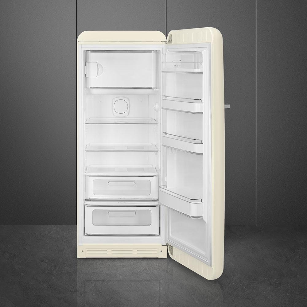 Smeg - 50's Retro Style Cream Right Hinge Refrigerator - FAB28URCR3