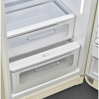 Smeg - 50's Retro Style Cream Right Hinge Refrigerator - FAB28URCR3