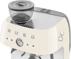 Smeg - 50's Retro Style Double Thermoblock Cream Espresso Machine - EGF03CRUS