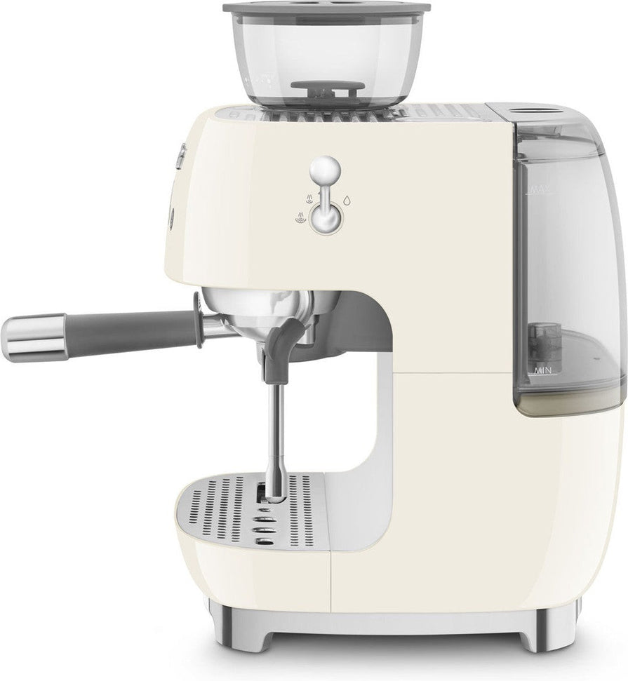 Smeg - 50's Retro Style Double Thermoblock Cream Espresso Machine - EGF03CRUS - DISCONTINUED
