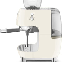 Smeg - 50's Retro Style Double Thermoblock Cream Espresso Machine - EGF03CRUS - DISCONTINUED