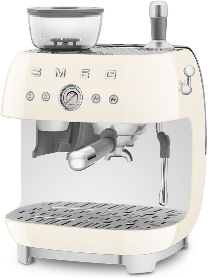 Smeg - 50's Retro Style Double Thermoblock Cream Espresso Machine - EGF03CRUS - DISCONTINUED