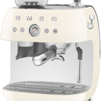 Smeg - 50's Retro Style Double Thermoblock Cream Espresso Machine - EGF03CRUS - DISCONTINUED