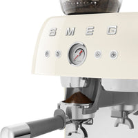 Smeg - 50's Retro Style Double Thermoblock Cream Espresso Machine - EGF03CRUS - DISCONTINUED