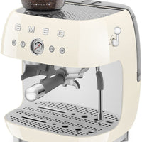 Smeg - 50's Retro Style Double Thermoblock Cream Espresso Machine - EGF03CRUS - DISCONTINUED