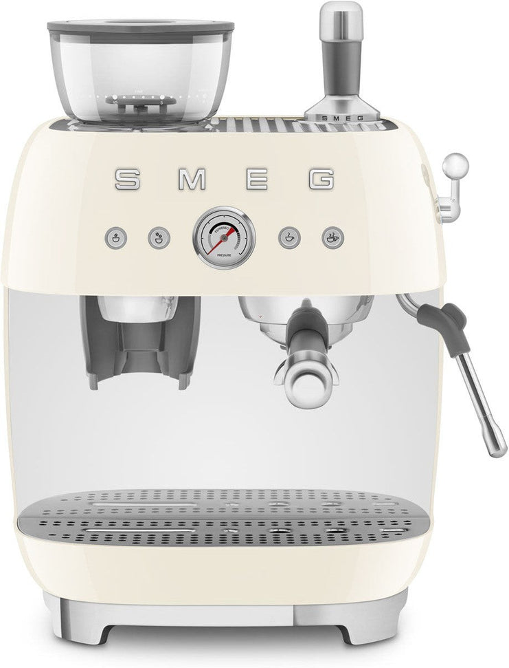 Smeg - 50's Retro Style Double Thermoblock Cream Espresso Machine - EGF03CRUS - DISCONTINUED