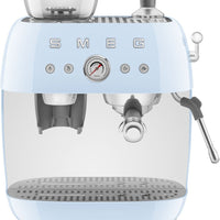 Smeg - 50's Retro Style Double Thermoblock Pastel Blue Espresso Machine - EGF03PBUS - DISCONTINUED