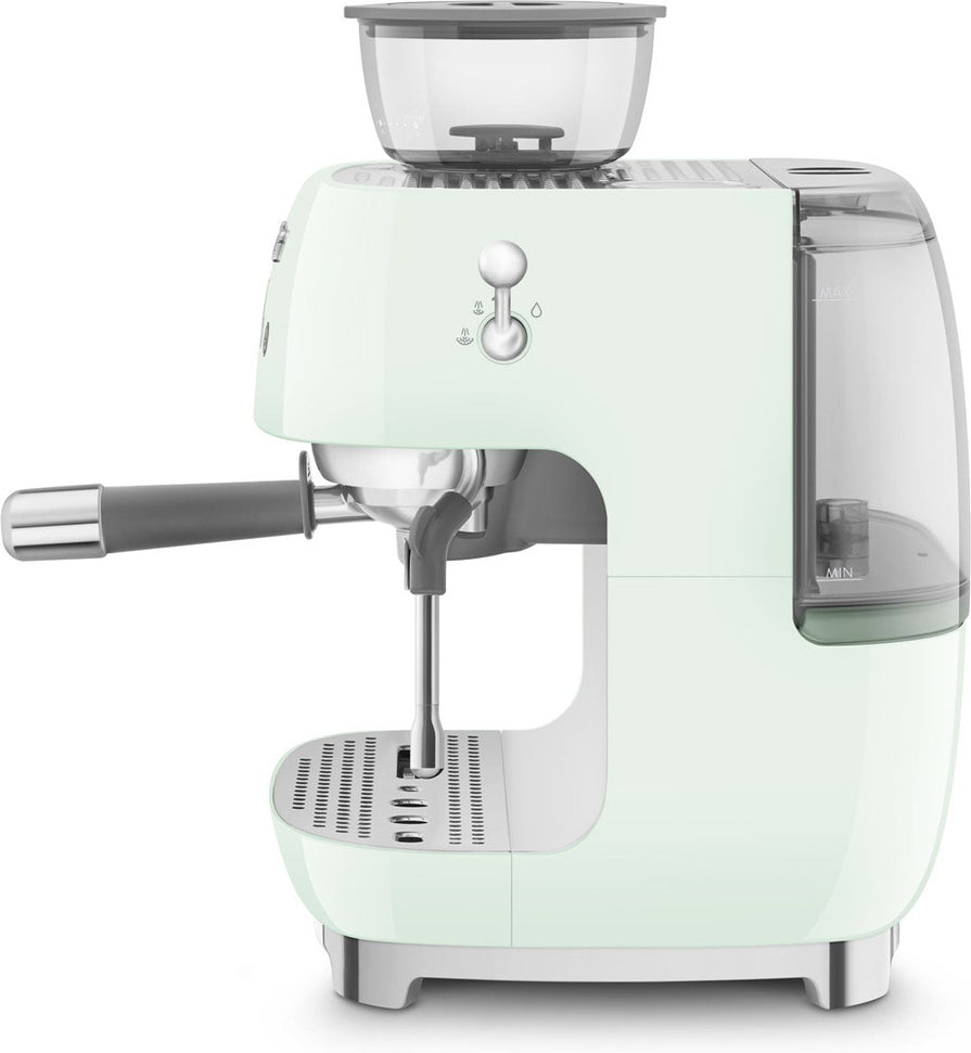 Smeg - 50's Retro Style Double Thermoblock Pastel Green Espresso Machine - EGF03PGUS - DISCONTINUED