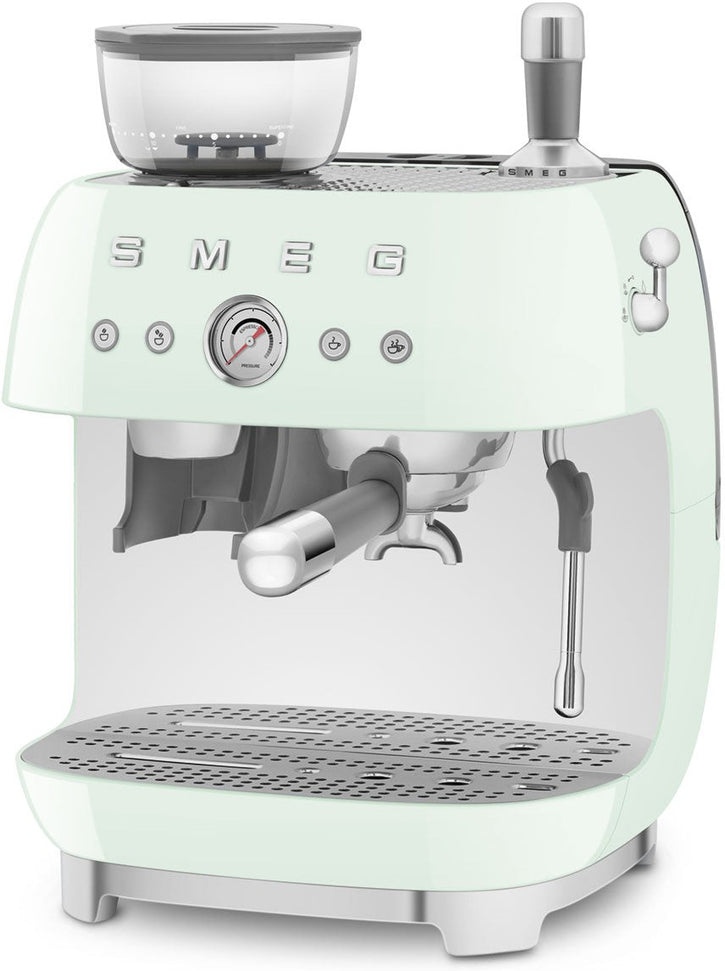 Smeg - 50's Retro Style Double Thermoblock Pastel Green Espresso Machine - EGF03PGUS - DISCONTINUED
